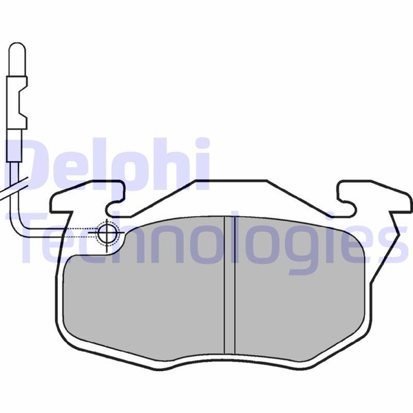 Delphi LP490 Bremsbelagsatz, Scheibenbremse FüR CitroËN Peugeot Renault-image