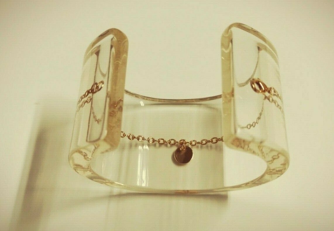 NEW maison martin margiela S32UY0074 bracelet transparent