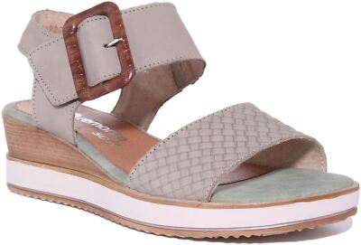 Remonte Jerilyn Womens Wedge Sandals With Buckle In Green Size US 5 - 11