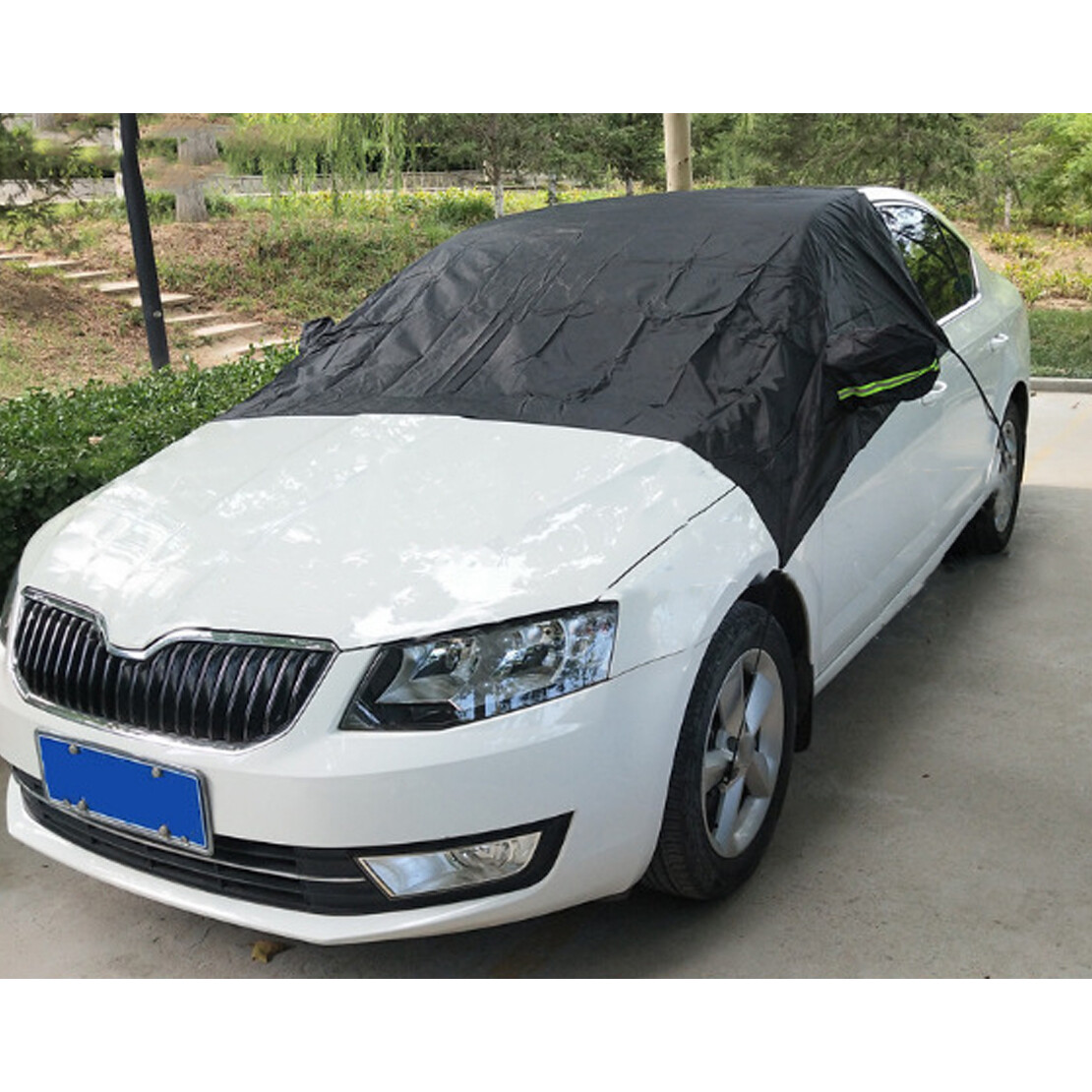 Half Body Car Top Roof Cover Sun UV/Rain Snow Resistant Waterproof