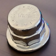 Josef Rubinek Wien Threaded Hubcap - Chrome Axle Grease Cap Austria