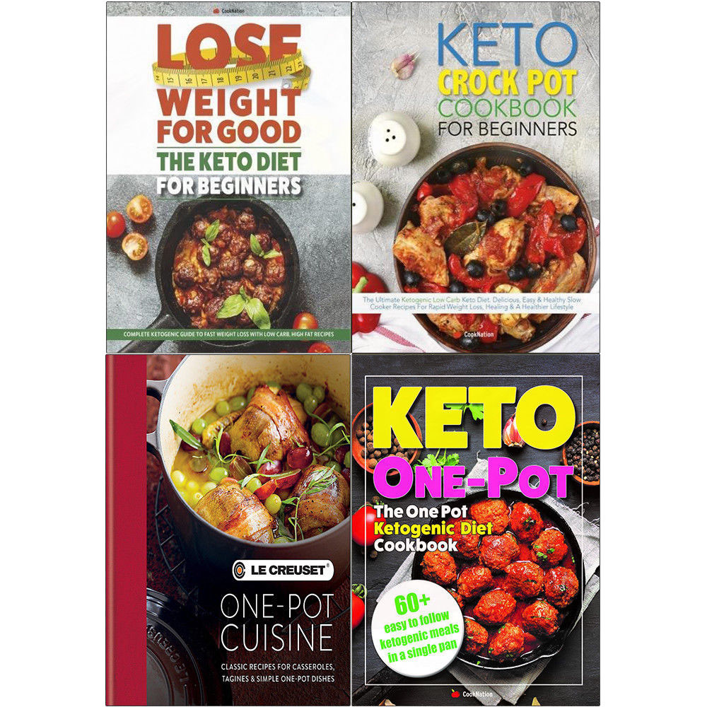 Le Creuset One-pot Cuisine Lose Weight For Good 4 Books Collection Set NEW