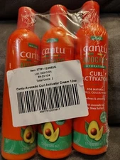 3 Pack Cantu Moisturizing Curl Activator Cream for Natural Hair Hydrating 12 oz
