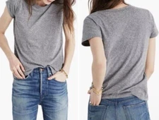 Madewell Gray Short Sleeve Crew Neck T-Shirt Size XS, NEW NWT, MSRP $49