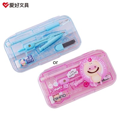 Rulers Protractor Eraser Refill,Pen, Math Geometry Kit-for Student