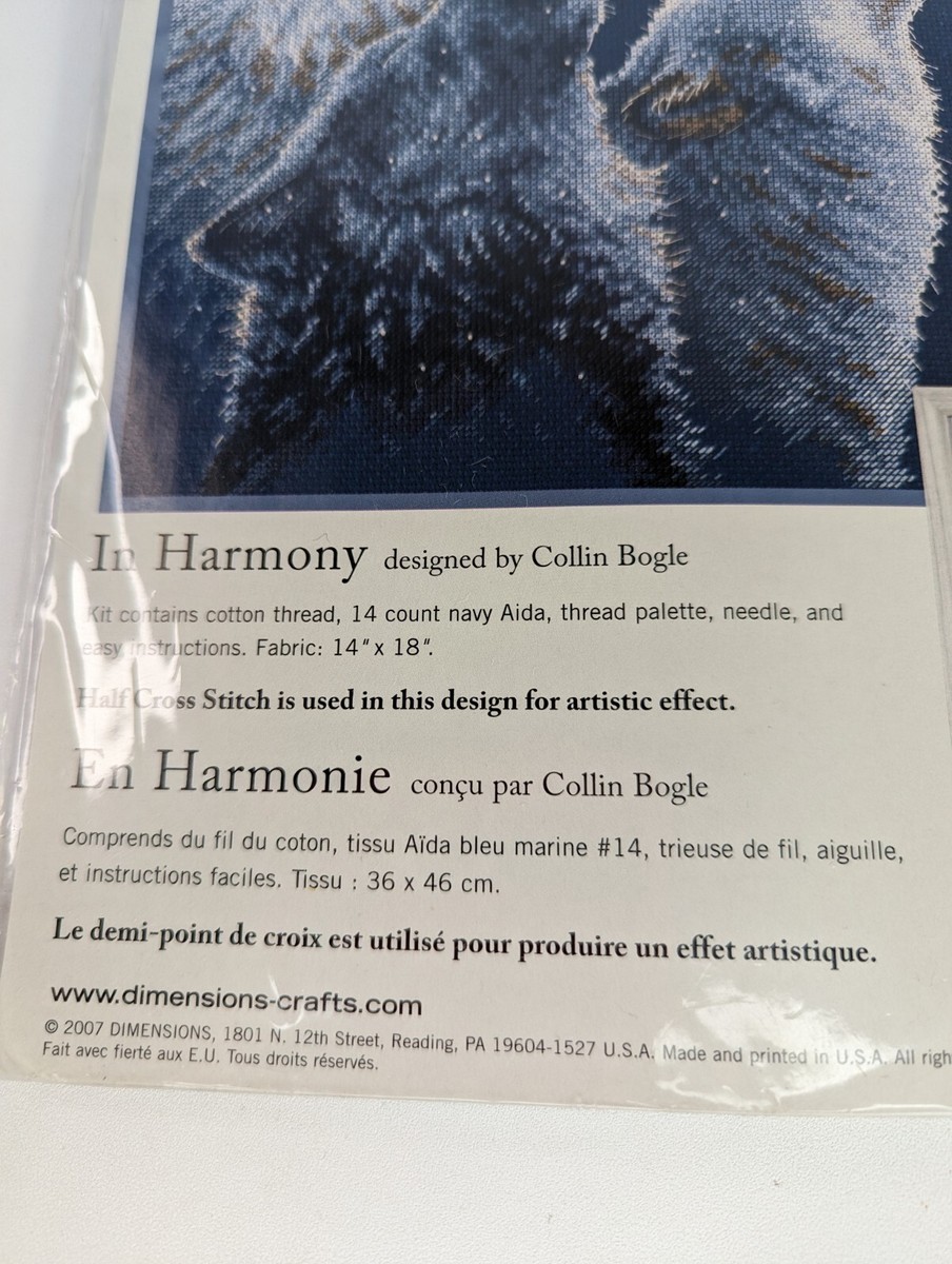 Cross-Stitch-Set „Harmonie“ – 25,4 X 35,5 Cm, Inkl. Stoff, Garn, Nadel & Anleitung