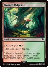 NM Wooded Ridgeline, MTG, Final Fantasy Commander, Magic the Gathering, 441