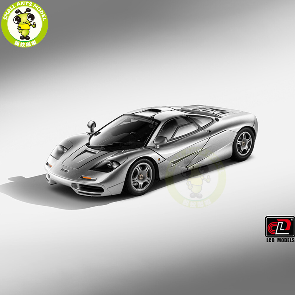 1/18 LCD Mclaren F1 XP5 Silver Diecast Model Car Gifts For Father
