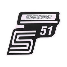 Lettering BestPrice S51 Enduro film/sticker silver for Simson S51