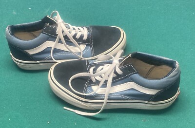 Vans Old Skool Kids Shoes Size Color Two Toned Blue In Excellent  Condition!