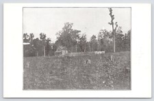 Farm~House On Farm of Will B Otwell B&W Card Carlinville IL~Vintage Postcard