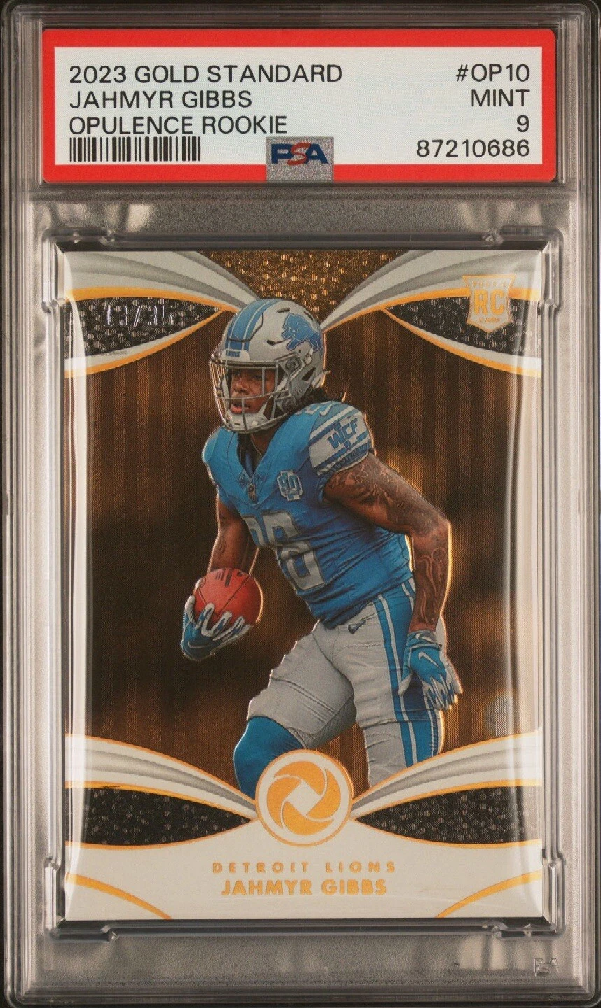 Jahmyr Gibbs Panini Gold Standard Opulence Rookie #OP10 Base