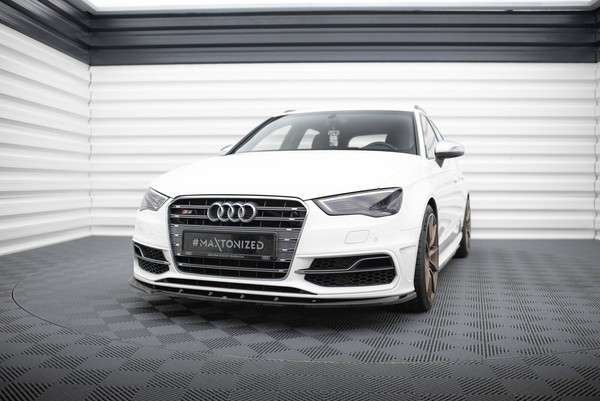 Maxton Design Frontlippe V.1 Passend FüR Audi S3 / A3 S-Line Sportback / Hatchba-image