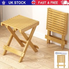 Small Wooden Plant Stand Patio Balcony Home Garden Furniture Side Table Folding