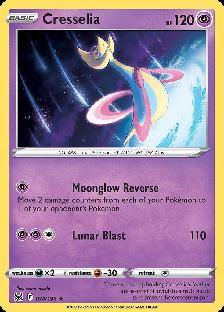 Pokemon Cresselia (74/263) Lost Origin LP HOLO