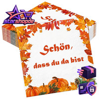 Servietten Weihnachten Schwarz 50 StüCk Hirsch Schneeflocken Tischdeko Party