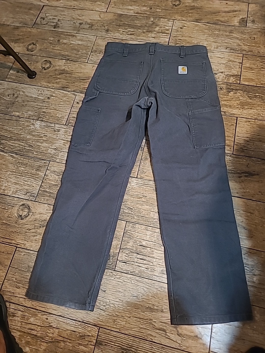 Carhartt Relaxed Fit Gray Work Pants 32x30 Reinforced Knees Utility Pockets thumbnail 7