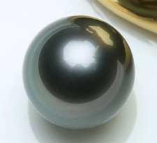 Charm 6mm Natural South Sea Genuine Dark Black Green Round Loose Pearl