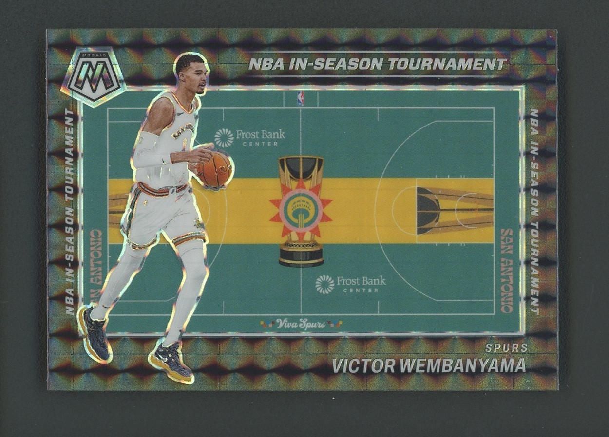 #1 2023-24 Mosaic NBA In-Season Tournament Mosaic Victor Wembanyama RC Rookie SP