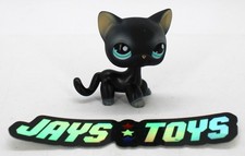 Littlest Pet Shop Black Shorthair Cat Blue Eyes 994