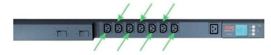 APC Rack Mount PDU, Metered 208V/30A, (16) Outlets (MODEL: AP7811B) - Image 4 of 4