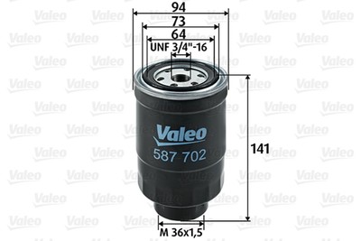 VALEO Kraftstofffilter 587702 Anschraubfilter für NISSAN LDV LTI FORD BLUEBIRD 1