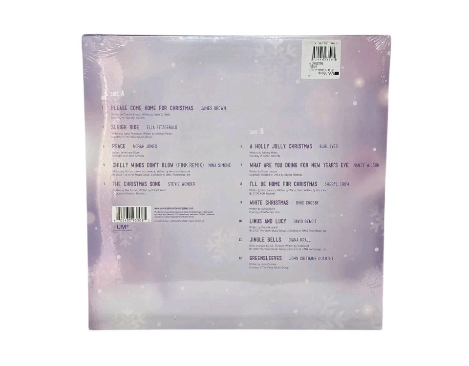 Merry & Bright 12 Holiday Classics Walmart Exclusive Opaque Purple Vinyl LP NEW - Image 4 of 4