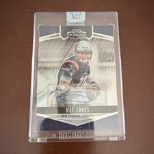 2022 Panini Honors Mac Jones #4 Autographed Serial Numbered Patriots Football
