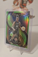 2025 Panini Select WNBA Saniya Rivers Neon Green Prizm Premier Level RC /75 #132