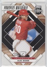 2020 Panini Elite Extra Edition Prospect Materials Black Alec Bohm #PM-AB 0ji1