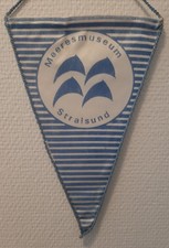 Wimpel Meeresmuseum Ozeaneum Stralsund Mecklenburg Vorpommern DDR 25,5cm AN291