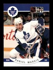  1990 Daniel Marois 284 Maple Leafs 32 Pro Set Hockey Sports Trading Card 