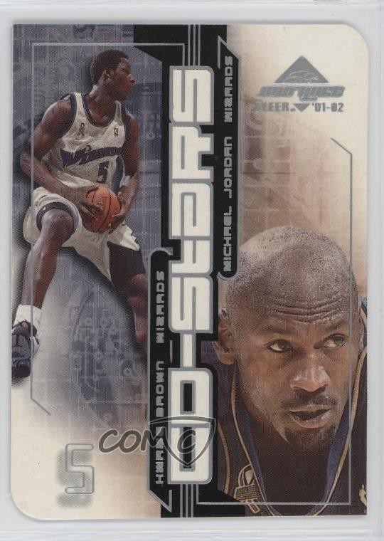2001-02 Fleer Marquee Co-Stars Kwame Brown Michael Jordan #1CS HOF 1dm4