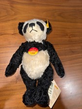 Steiff Original Classic Panda Teddy Bear   Genuine Mohair   Button in E Ref.265 