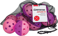 Two-Tone Outdoor Training Pickleballs, Red/Orange, Yellow/Red, Green/Purple, Pra