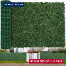Artificial Boxwood Roll, 48x120 in 40 sqft UV-Anti Faux Ivy Hedge Grass Wall Pa