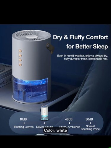Portable dehumidifier for home and offices. Ideal for bedroom,bathroom wardrobe