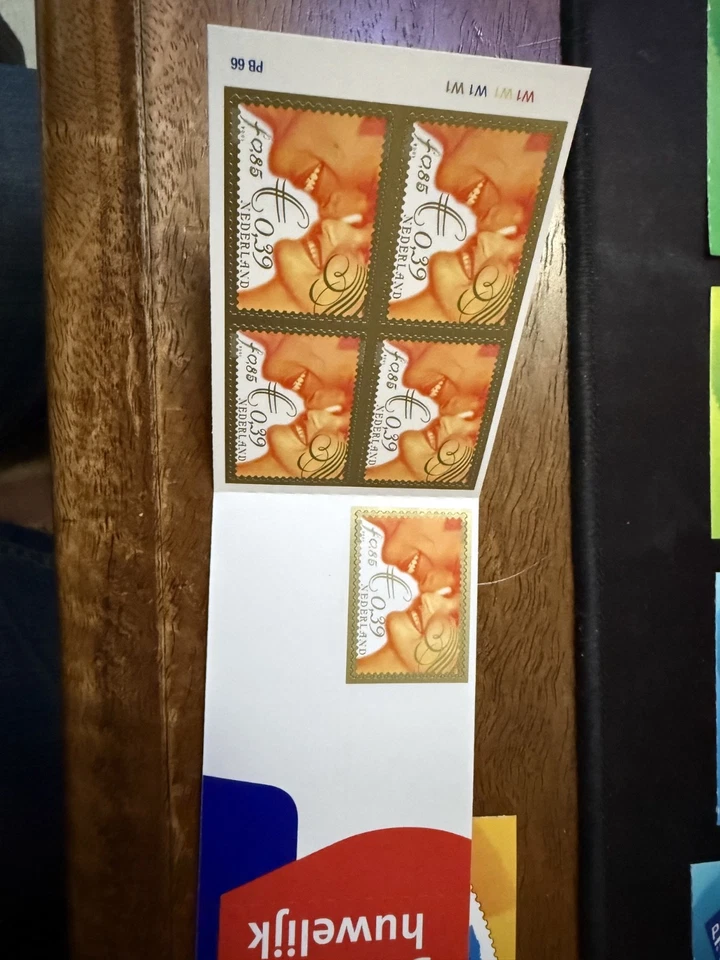 Netherlands postage stamps Euro transition stamp booklets 6 in total - Image 3 of 4
