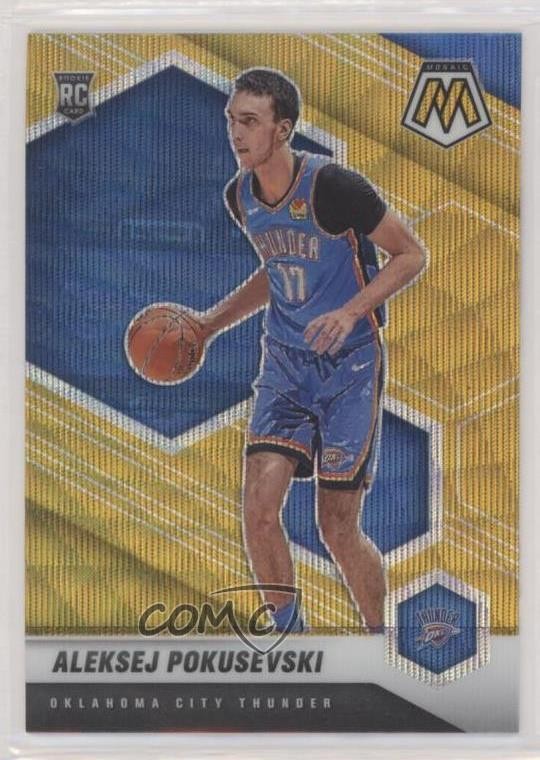 2020-21 Panini Mosaic Rookie Gold Wave Prizm Aleksej Pokusevski #226 0s9t