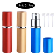 3pcs 5ml Portable Perfume Atomizer Bottle, Mini Mist Sprayer Bottle Refillable