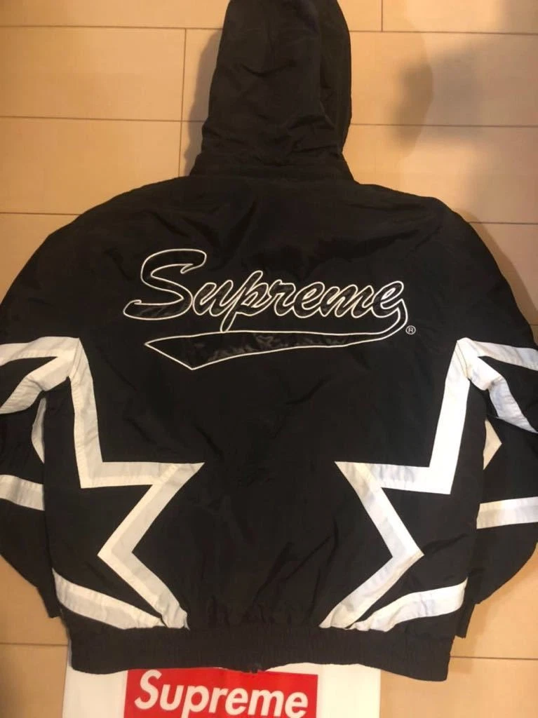 veste bouffante supreme 19ss Stars taille M Supreme Star Jacket Outer Puffy Bl