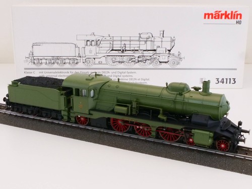 Märklin 34113 Dampflok Reihe C KWStE DELTA-Digital wie NEU! OVP BL 1705-14-14 | Condition: Gebraucht