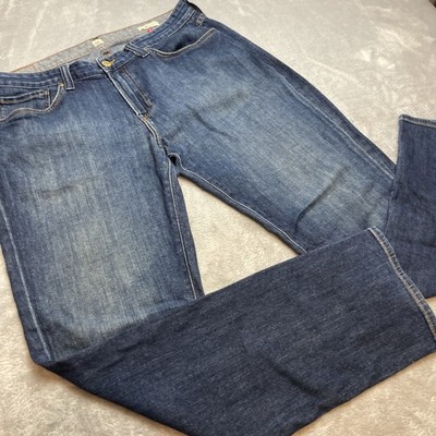 Agave Denim Mens No 12 Athletic Fit Jeans Size 38 Blue Bixby Ranch Flex Stretch