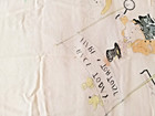 VINTAGE "TORTOISE AND THE HARE" CHILDREN'S HANDKERCHIEF - NICE! — photo 4