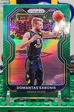 2020-21 Panini Prizm - Domantas Sabonis #23 Green Prizm Pacers