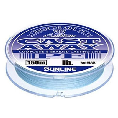 SUNLINE PE line Salty mate Cast Away 150m 20lb Pearl Blue