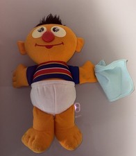 Hasbro Sesame Street 11" Baby Ernie Sniffles Sneezing/Talking Plush Toy 2010