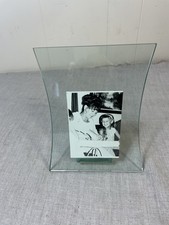 Clear Glass Desktop Picture Frame Photos heavy 5X7 3X5 free standing modern