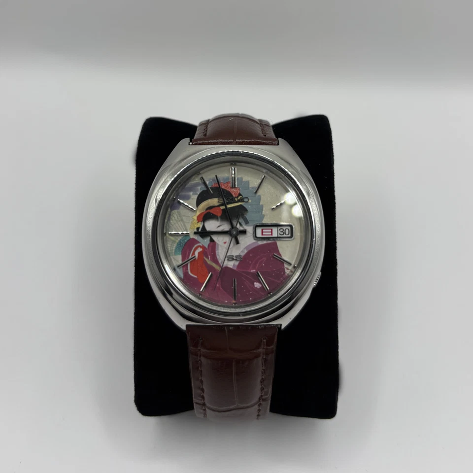 Seiko 5 Actus 6106-7460 Automático 25J Ukiyo-e Shinsui 1971 OH 08/2025 Nuevo Cristal Foto 3 de 4