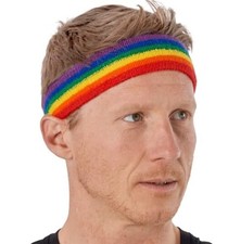 Terry Cloth Headband - Sweat-Wicking Running Head Band - Headbands - Rainbow